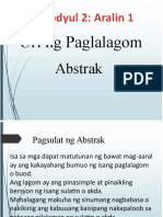 Aralin 1 Uri NG Paglalagom Abstrak