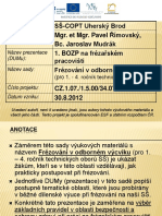 01 BOZP Na Frézařském Pracovišti