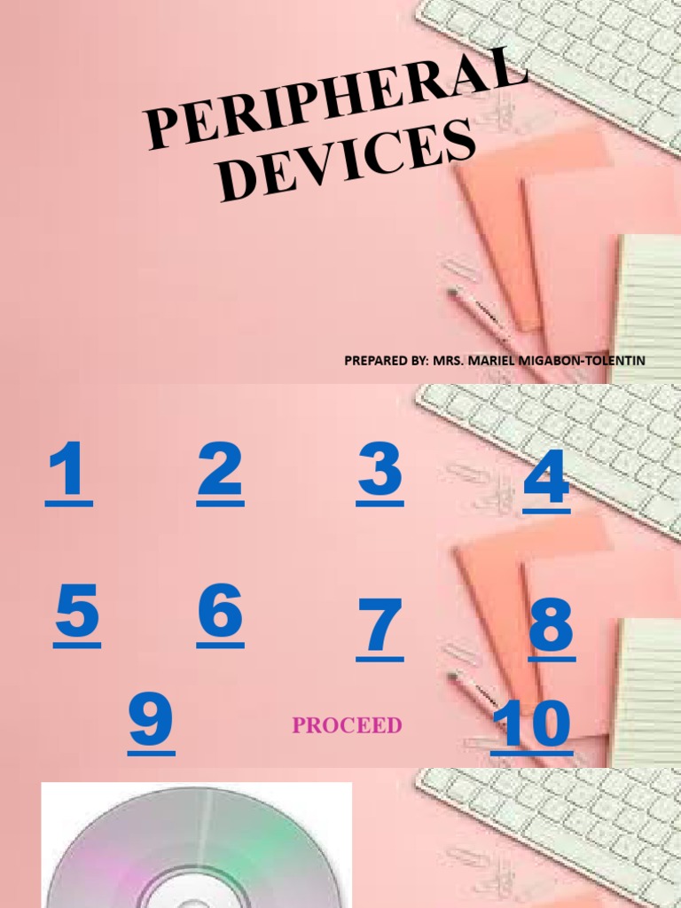 Peripheral Devices Icf 7 Lesson 1 PDF