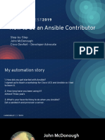 How To Be An Ansible Controbutor AnsibleFest 2019 Johnamcdonough