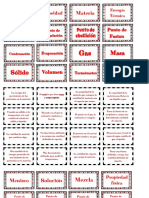 Propiedades de La Materia - Tarjetas para Estudiar