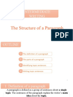 Week 1 - The Structure of A Paragraph