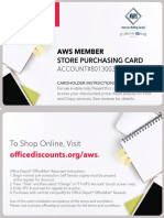 AWS Store Purchasing Card Instructions