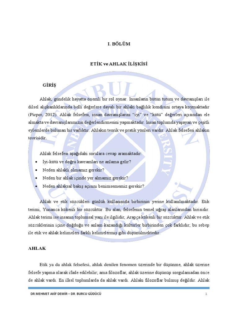 Bolum 1 | PDF