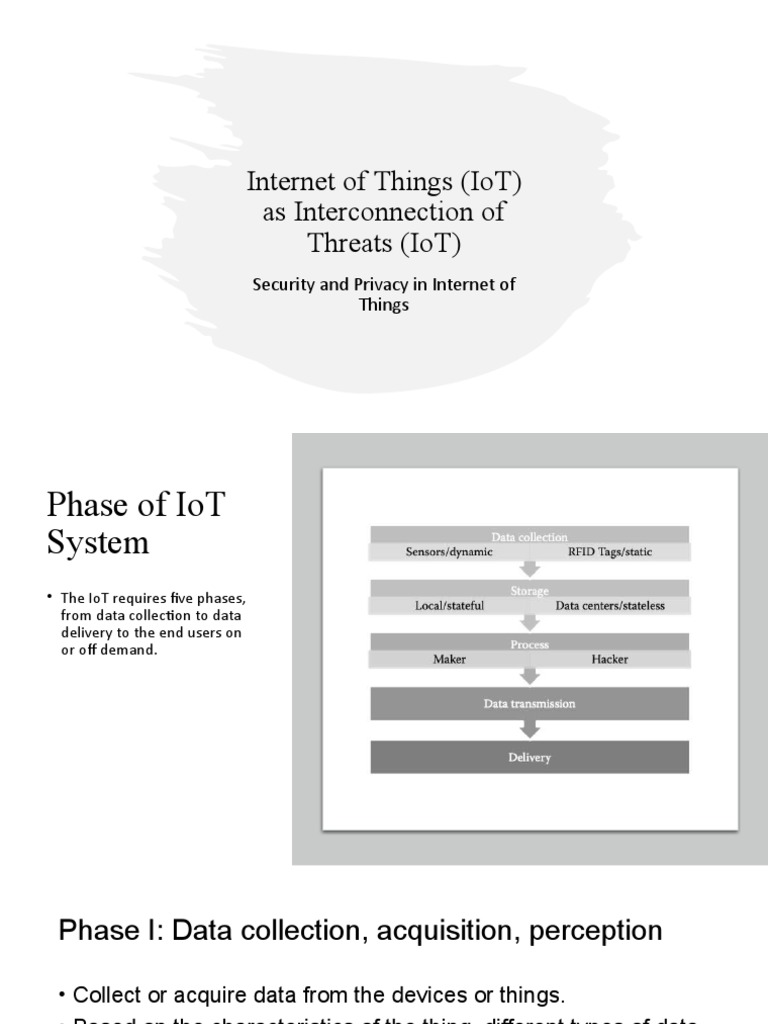 IoT Security: Phases and Threats Overview | PDF | Denial Of Service ...
