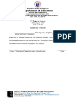 Parental Consent Form for Lipa City Science High School Meeting