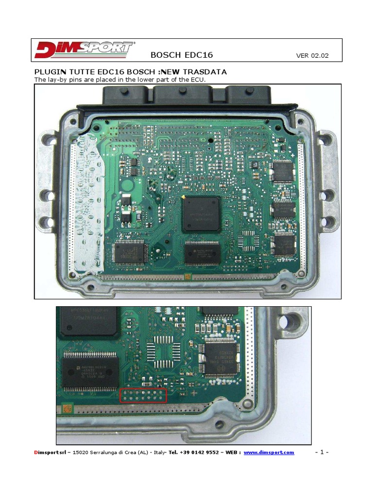 NT Bosch Edc16 1033 | PDF