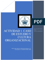 Actividad 1. Caso de Estudio y Cultura Organizacional