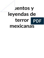 Cuentos y Leyendas de Terror Mexicanas