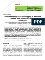 Evaluation of Sequential Intercropping of Maize With