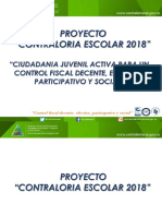 Presentacion Proyecto Contraloria Escolar 2018