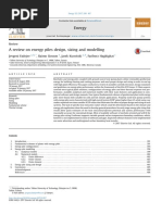 A Review On Energy Piles Design, Sizing and Modelling