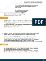 Subject Verb Agreement