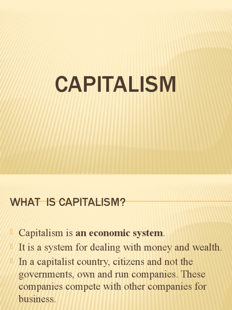 Demerits of Capitalism Explained | PDF