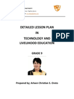 Detailed Lesson Plan in Tle g9 Unfinished Final