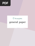 H1 General Paper Content Notes Science and Technology