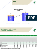 Conference Call - 3Q07: Financial Highlights