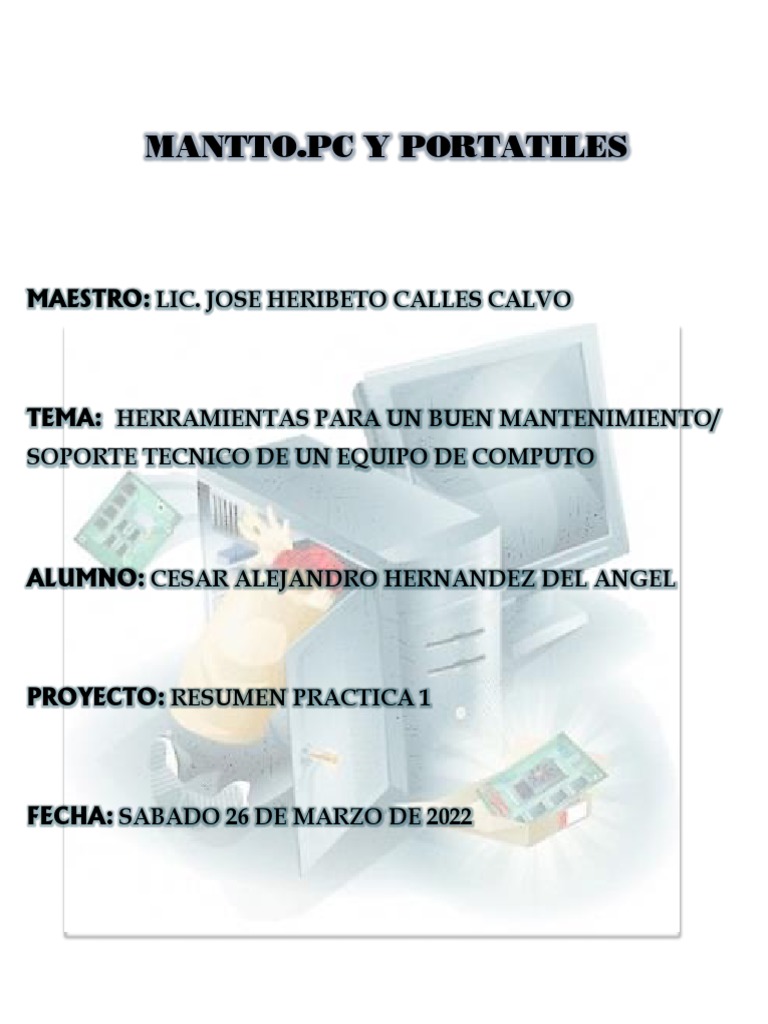 Practica 1 CH | PDF | Soporte técnico | Hardware de la computadora