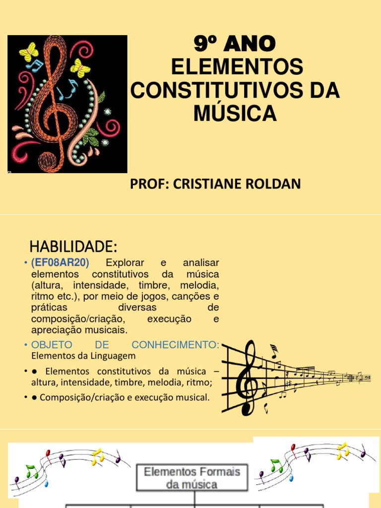 Elementos Constitutivos da Música | PDF | Som | Pitch (música)