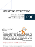 Marketing Estrategico: Ing. Ana Vanessa Maldonado, Mba