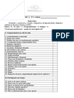 Questionário de Hiperatividade para Professores