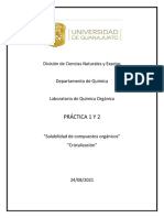 Reporte 1. Solubilidad y Cristalizacion 1