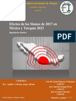 Efectos de Los Sismos Del 2017 en Mexico y Turquia