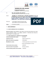 Informe valorización mayores metrados obra mejoramiento servicio agua riego Lambayeque