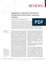 Regulation of Growth and Death in Escherichia Coli by Toxin-Antitoxin Systems