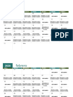 Calendario CONTINGENCIA 2020