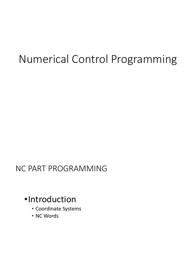 CNC Programming in Detail | PDF | Numerical Control | Metalworking