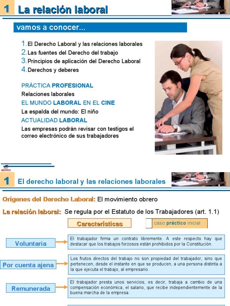 Unidad - 1 - La Relacion Laboral | PDF | Derecho laboral | Regulación