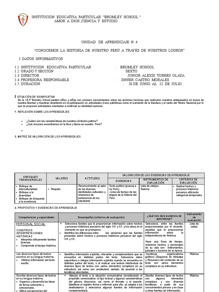 Sesiones de Aprendizaje 6to Grado Minedu | PDF | Universo | Números