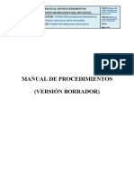 Modelo de Manual de Procedimientos (Versión Borrador)