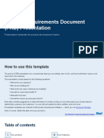 Product Requirements Document PRD Presentation Template