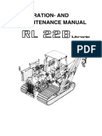 Liebherr RL 22 B Litronic Operation and Maintenance Manual