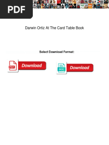Darwin Ortiz at The Card Table Book