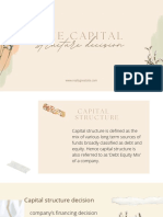 Capital structure decision optimal mix