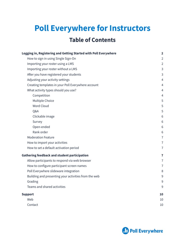 Poll Everywhere Instructor Guide | PDF | Microsoft Power Point | Mobile App