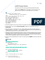 1.3 Understanding SAS Program Syntax