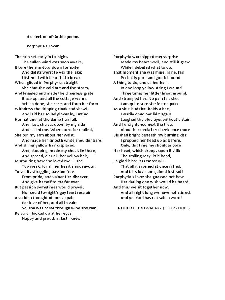 A Selection of Gothic Poems PDF