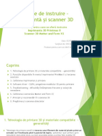 Sesiune de Instruire - Imprimanta Si Scanner 3D