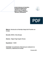 Consentimiento Informado para Realización de Valoración y Tratamiento de Heridas Miguel Aguilar