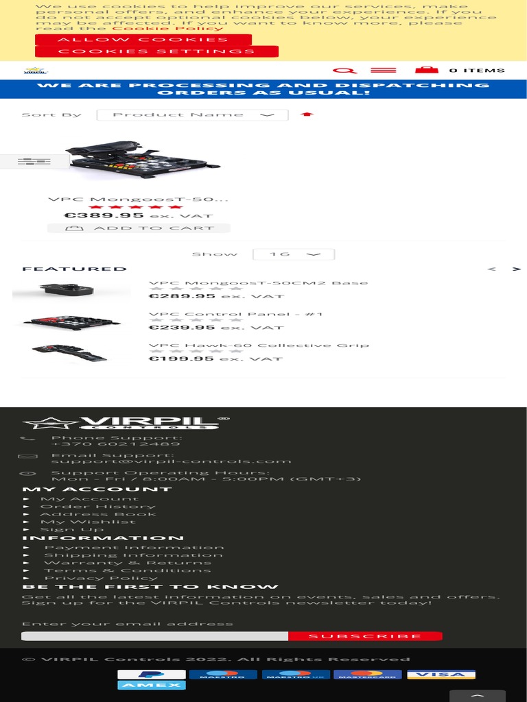 VIRPIL Controls - Throttles - Shop | PDF