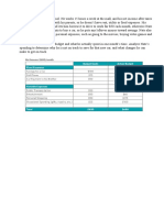 Personal Budget - Scenarios