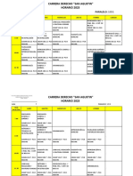 Horarios Derecho