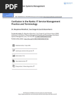 Confusion in The Ranks IT Service Management Practice and Terminology