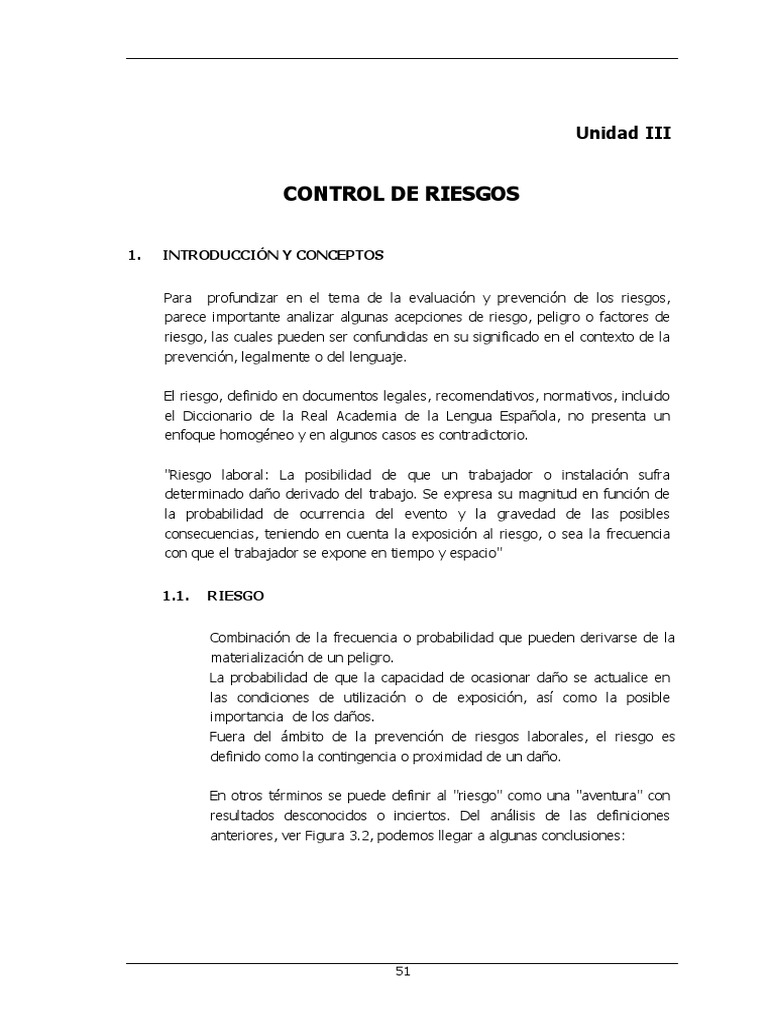 Identificación y Control de Riesgos Laborales | PDF | Riesgo ...