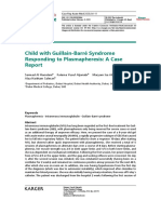 Child With Guillain-Barré Syndrome Responding To Plasmapheresis: A Case