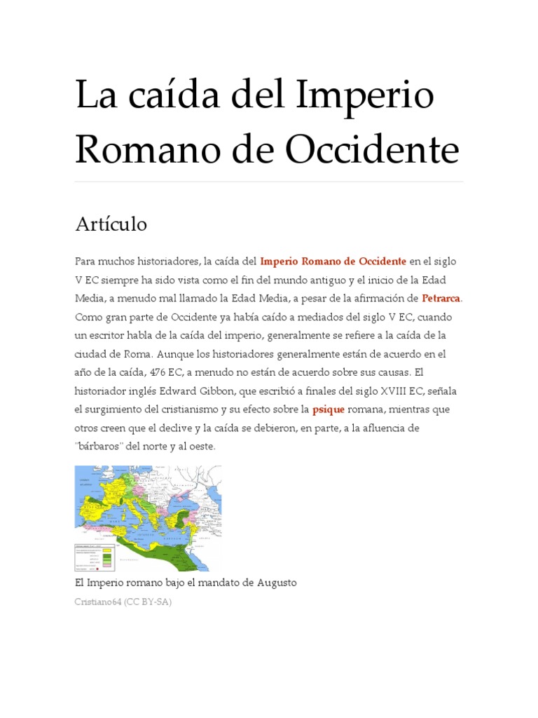 La Caída Del Imperio Romano de Occident1 | PDF | Carta Magna